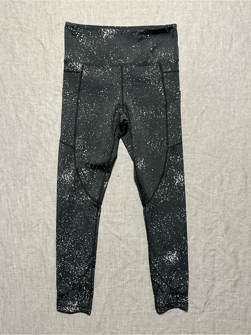 Zyia Active High-Waist Black Speckle Leggings